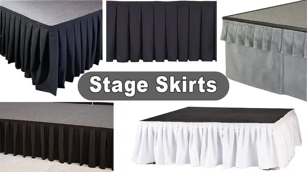 a group of different types of skirts