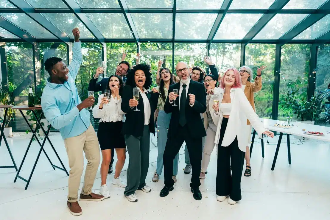 Guests enjoying a corporate event