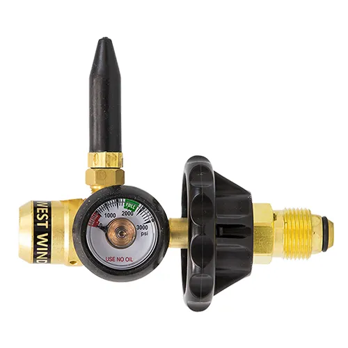 Helium Tank Latex Balloon Filler Regulator Valve (with Gauge)