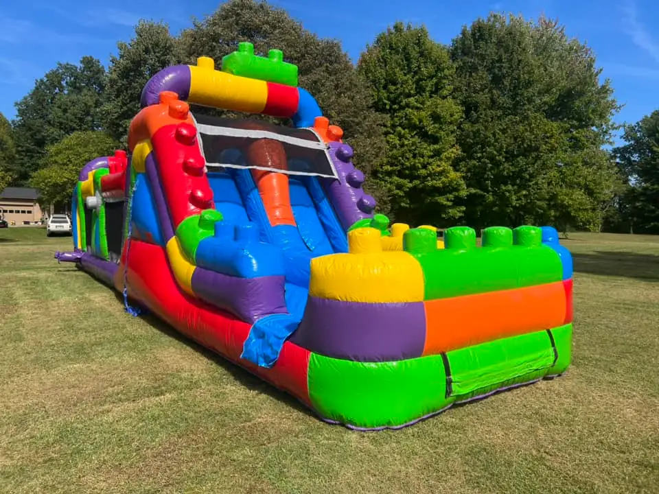 inflatable obstacle course at the party 1