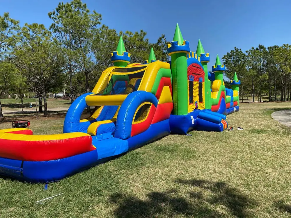 inflatable obstacle course at the party 3