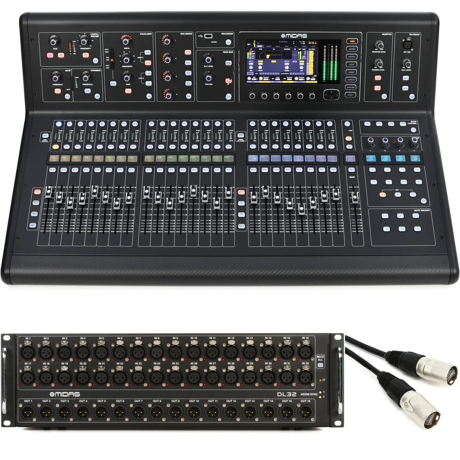Midas M32 Live Digital Mixer with Stage Box